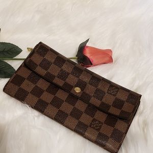 💥Louis Vuitton Damier Ebene Sarah Wallet 💥